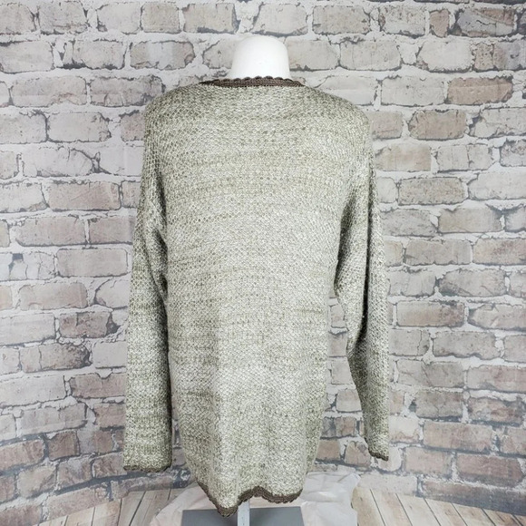 Vintage Angora Button Front Cardigan Sleight of Hand Sage M/L - Picture 8 of 12